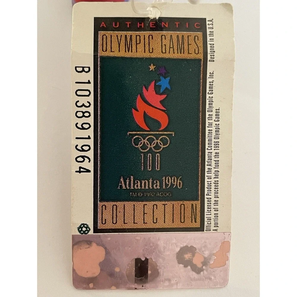 Olympics 1996 Atlanta Games Izzy Mascot Toy Figure Keychain VTG With Tag 90s